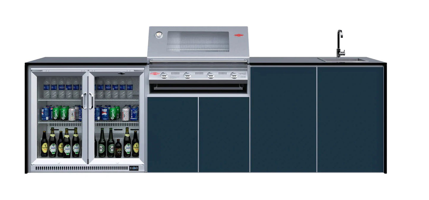 FrescoPro Augusta Outdoor Kitchen With 7000P 4 Burner BBQ - Dekton / Dekton Doors - Nuovo Luxury - Outdoor Kitchen