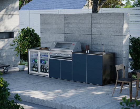 FrescoPro Augusta Outdoor Kitchen With 7000P 5 Burner BBQ - Dekton Top / Dekton Doors - Nuovo Luxury - Outdoor Kitchen