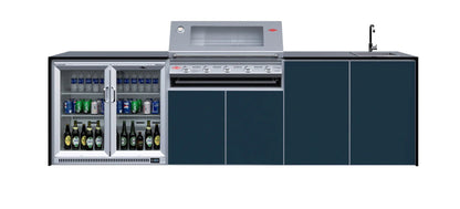 FrescoPro Augusta Outdoor Kitchen With 7000P 5 Burner BBQ - Granite Top / ACP Doors - Nuovo Luxury - Outdoor Kitchen