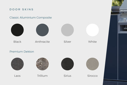 FrescoPro Augusta Outdoor Kitchen With Pro Line 6 Burner BBQ - Granite Top / ACP Doors - Nuovo Luxury - Outdoor Kitchen