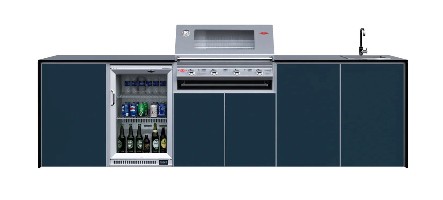 FrescoPro Boronia Outdoor Kitchen With 7000P 4 Burner BBQ - Dekton Top / ACP Doors - Nuovo Luxury - Outdoor Kitchen