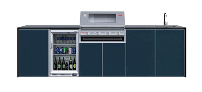 FrescoPro Boronia Outdoor Kitchen With 7000P 4 Burner BBQ - Dekton Top / Dekton Doors - Nuovo Luxury - Outdoor Kitchen