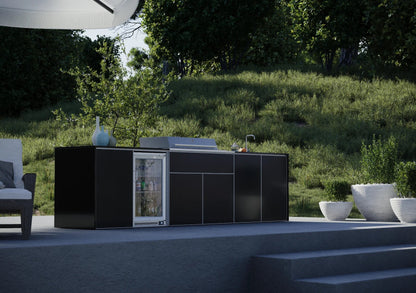 FrescoPro Boronia Outdoor Kitchen With Pro Line 6 Burner BBQ - Dekton Top / ACP Doors - Nuovo Luxury - Outdoor Kitchen