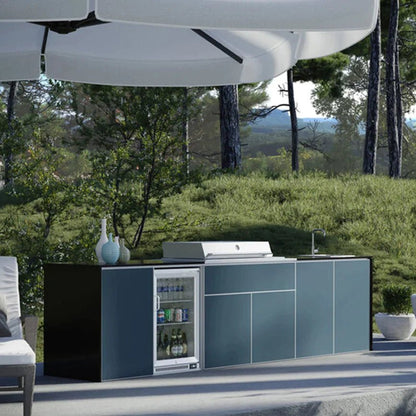 FrescoPro Boronia Outdoor Kitchen With Pro Line 6 Burner BBQ - Dekton Top / ACP Doors - Nuovo Luxury - Outdoor Kitchen