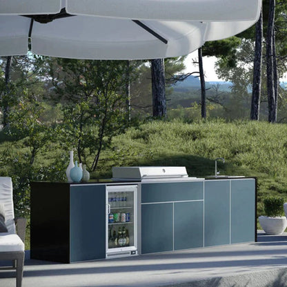 FrescoPro Boronia Outdoor Kitchen With Pro Line 6 Burner BBQ - Dekton Top / Dekton Doors - Nuovo Luxury - Outdoor Kitchen