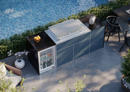 FrescoPro Canberra Outdoor Kitchen with Pro Line 6 Burner Barbeque - Dekton / ACP Doors - Nuovo Luxury - Outdoor Kitchen