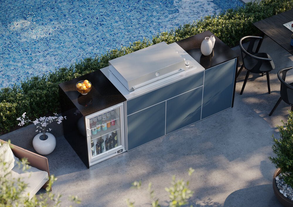 FrescoPro Canberra Outdoor Kitchen with S3000S 4 Burner Barbeque - Dekton / Dekton Doors - Nuovo Luxury - Outdoor Kitchen