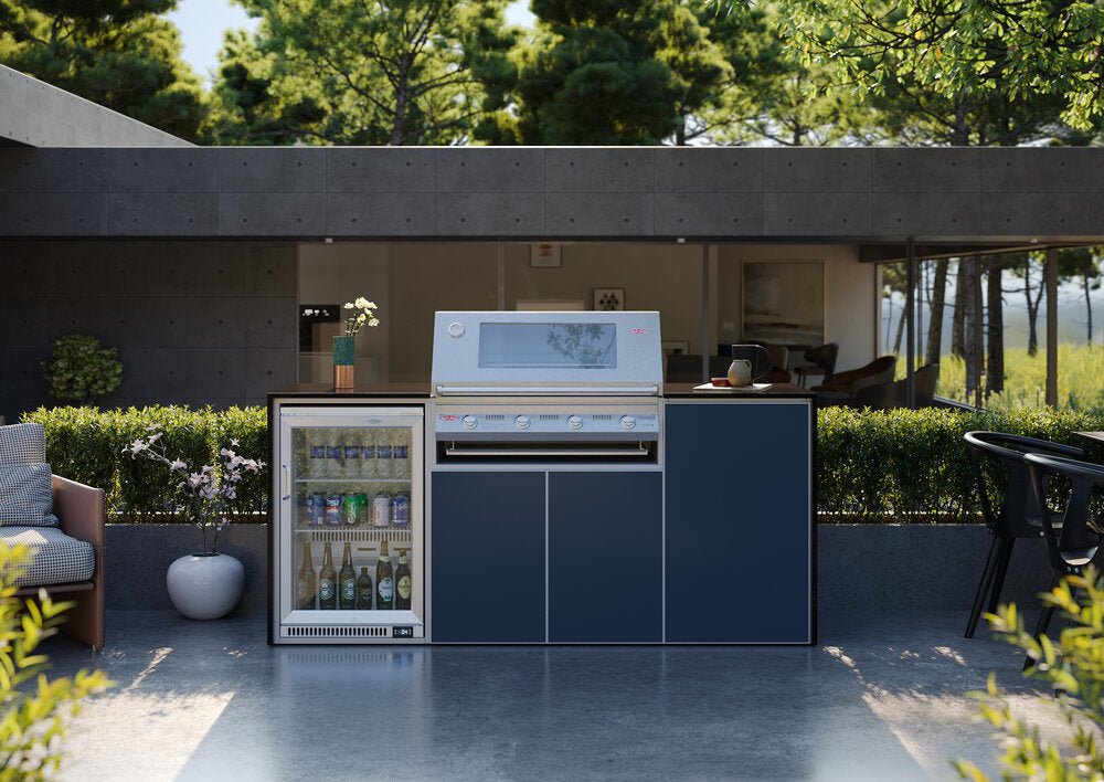 FrescoPro Canberra Outdoor Kitchen with S3000S 4 Burner Barbeque - Granite/ ACP Doors - Nuovo Luxury - Outdoor Kitchen