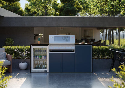 FrescoPro Canberra Outdoor Kitchen with S3000S 5 Burner Barbeque - Granite/ ACP Doors - Nuovo Luxury - Outdoor Kitchen