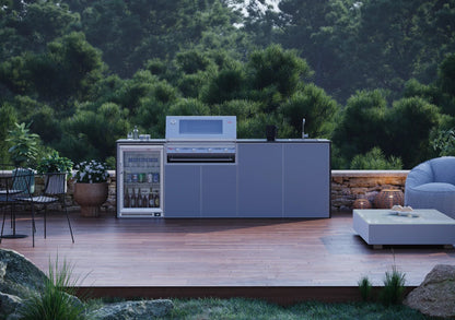FrescoPro Esperance Outdoor Kitchen With 7000P 4 Burner BBQ - Dekton / ACP Doors - Nuovo Luxury - Outdoor Kitchen