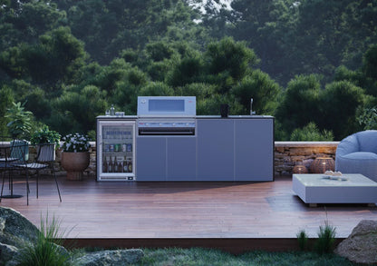 FrescoPro Esperance Outdoor Kitchen With 7000P 4 Burner BBQ - Dekton / Dekton Doors - Nuovo Luxury - Outdoor Kitchen