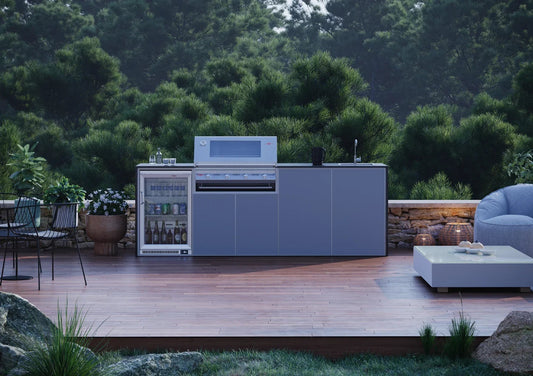 FrescoPro Esperance Outdoor Kitchen With 7000P 4 Burner BBQ - Dekton / Dekton Doors - Nuovo Luxury - Outdoor Kitchen