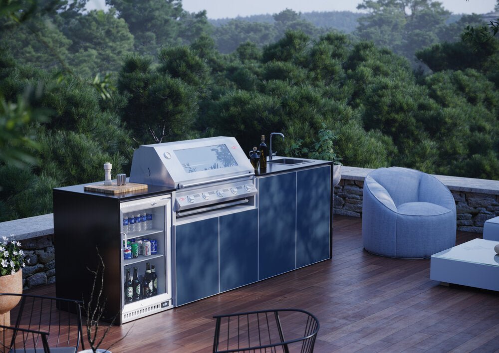 FrescoPro Esperance Outdoor Kitchen With 7000P 5 Burner BBQ - Dekton / Dekton Doors - Nuovo Luxury - Outdoor Kitchen