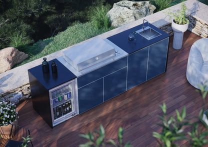 FrescoPro Esperance Outdoor Kitchen With Pro Line 6 Burner BBQ - Dekton / Dekton Doors - Nuovo Luxury - Outdoor Kitchen