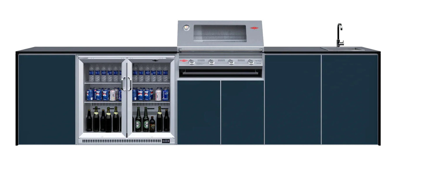 FrescoPro Fremantle Outdoor Kitchen With 7000P 4 Burner BBQ - Dekton Top / Dekton Doors - Nuovo Luxury - Outdoor Kitchen