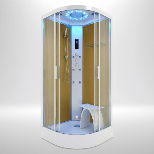 Platinum Steam Shower 1000x1000mm - Chrome Frame / Clear Glass