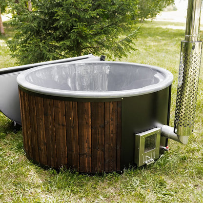 Halo ignite Wood - Fired Hot Tub - Internal Heater - Nuovo Luxury - Hot Tub