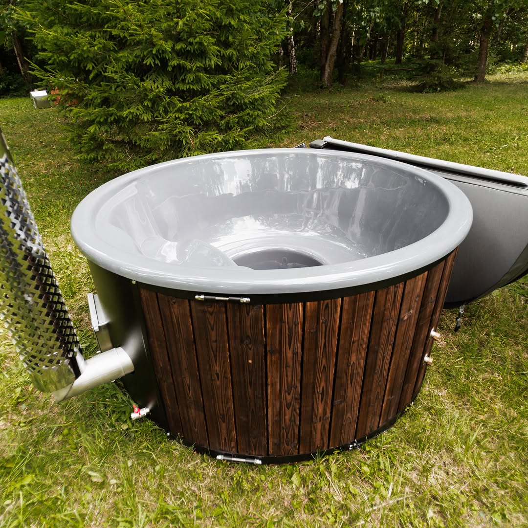 Halo ignite Wood - Fired Hot Tub - Internal Heater - Nuovo Luxury - Hot Tub