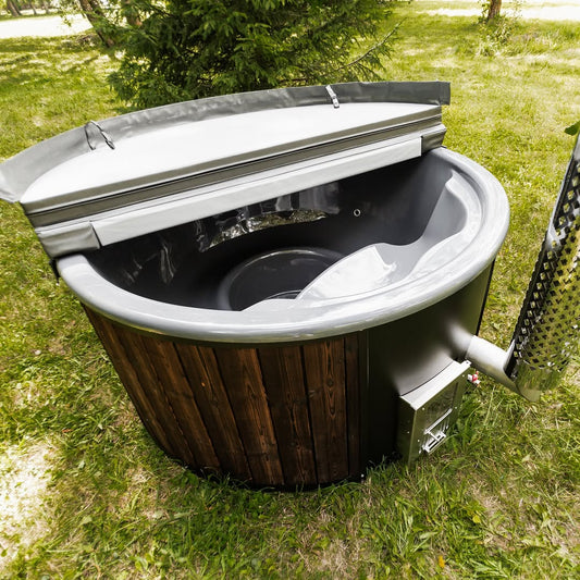 Halo ignite Wood - Fired Hot Tub - Internal Heater - Nuovo Luxury - Hot Tub