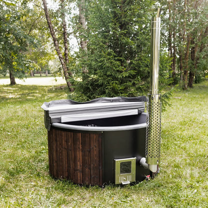 Halo ignite Wood - Fired Hot Tub - Internal Heater - Nuovo Luxury - Hot Tub