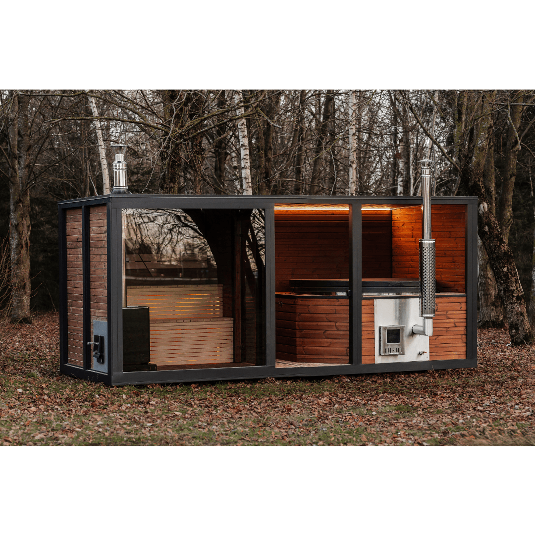 Halo Saunas 2 in 1 Spa Hot Tub & Sauna Combo - Nuovo Luxury - Outdoor Sauna