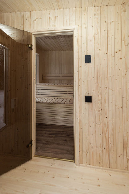 Halo Saunas Allure 4 Person Traditional Sauna - Nuovo Luxury - Outdoor Sauna