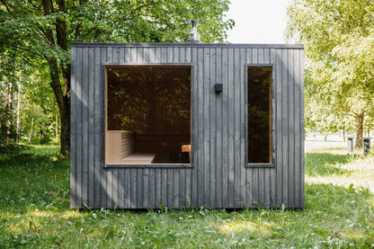 Halo Saunas Allure 4 Person Traditional Sauna - Nuovo Luxury - Outdoor Sauna