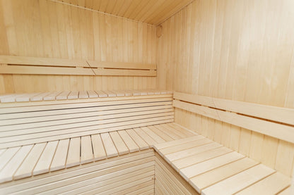 Halo Saunas Allure 4 Person Traditional Sauna - Nuovo Luxury - Outdoor Sauna