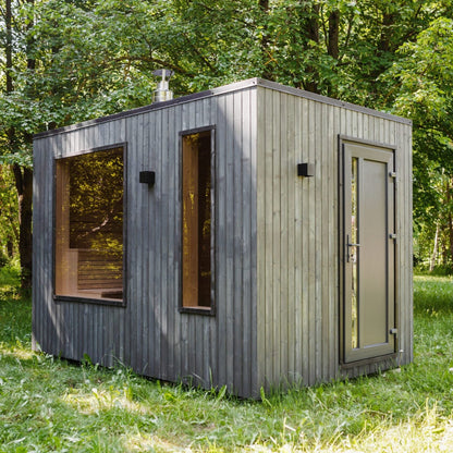 Halo Saunas Allure 4 Person Traditional Sauna - Nuovo Luxury - Outdoor Sauna