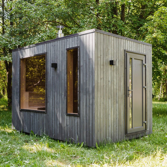 Halo Saunas Allure 4 Person Traditional Sauna - Nuovo Luxury - Outdoor Sauna