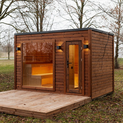 Halo Saunas Fort Soleil 4 to 6 Person Traditional Sauna - Nuovo Luxury - Outdoor Sauna
