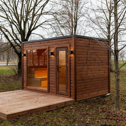 Halo Saunas Fort Soleil 4 to 6 Person Traditional Sauna - Nuovo Luxury - Outdoor Sauna