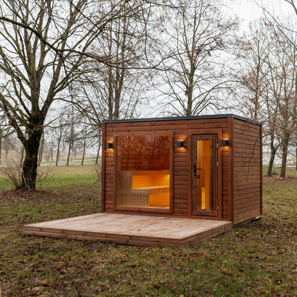 Halo Saunas Fort Soleil 4 to 6 Person Traditional Sauna - Nuovo Luxury - Outdoor Sauna