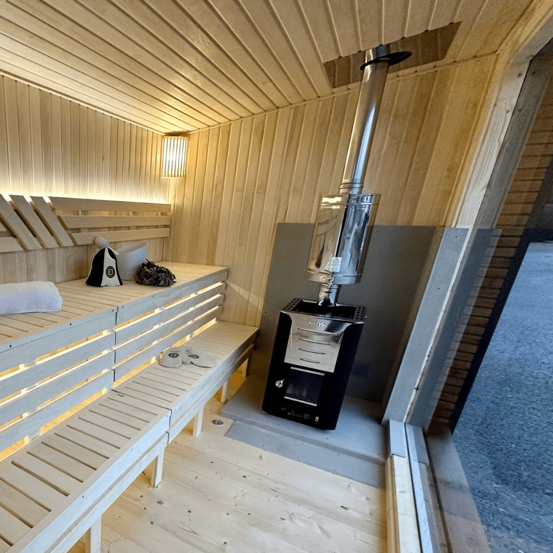 Halo Saunas Hideout 6 Person Traditional Sauna 5m - Nuovo Luxury - Outdoor Sauna