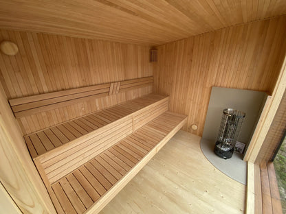 Halo Saunas Hideout 6 Person Traditional Sauna 5m - Nuovo Luxury - Outdoor Sauna