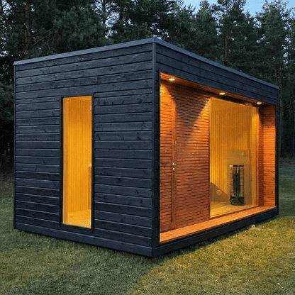 Halo Saunas Hideout 6 Person Traditional Sauna 5m - Nuovo Luxury - Outdoor Sauna