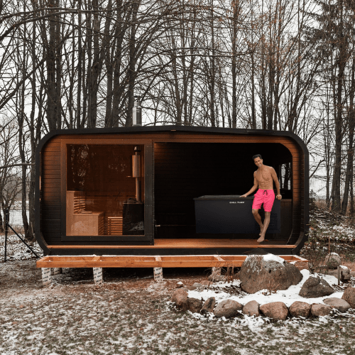 Halo Saunas Ice Bath Combo Contrast Therapy - Nuovo Luxury - Outdoor Sauna