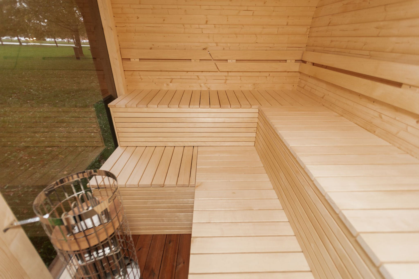 Halo Saunas Mini Sanctuary 4 - 6 Person Outdoor Sauna - Nuovo Luxury - Outdoor Sauna