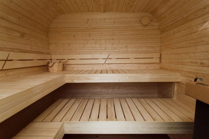 Halo Saunas Rejuvenation Quad Traditional Outdoor 4 to 6 Person Sauna - Nuovo Luxury - Outdoor Sauna
