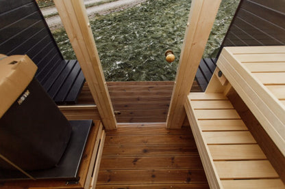 Halo Saunas Rejuvenation Quad Traditional Outdoor 4 to 6 Person Sauna - Nuovo Luxury - Outdoor Sauna