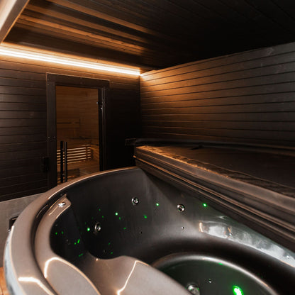 Halo Saunas Sanctuary 2 in 1 Spa Hot Tub & Sauna Combo - Nuovo Luxury - Outdoor Sauna