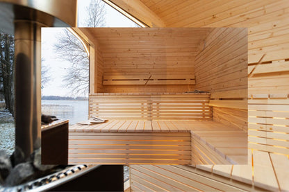 Halo Saunas Sanctuary 2 in 1 Spa Hot Tub & Sauna Combo - Nuovo Luxury - Outdoor Sauna