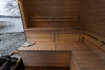 Halo Saunas Sanctuary 2 in 1 Spa Hot Tub & Sauna Combo - Nuovo Luxury - Outdoor Sauna