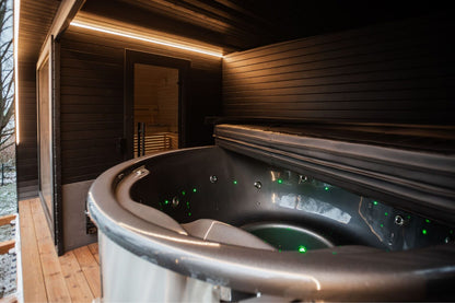Halo Saunas Sanctuary 2 in 1 Spa Hot Tub & Sauna Combo - Nuovo Luxury - Outdoor Sauna