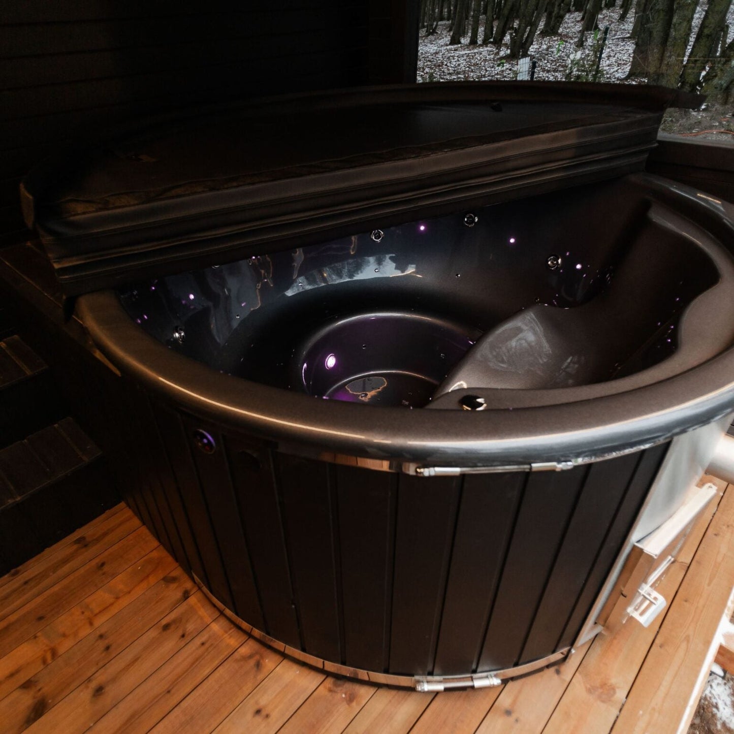 Halo Saunas Sanctuary 2 in 1 Spa Hot Tub & Sauna Combo - Nuovo Luxury - Outdoor Sauna