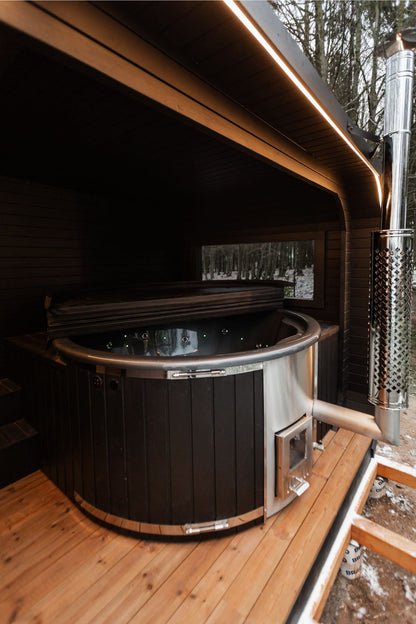 Halo Saunas Sanctuary 2 in 1 Spa Hot Tub & Sauna Combo - Nuovo Luxury - Outdoor Sauna