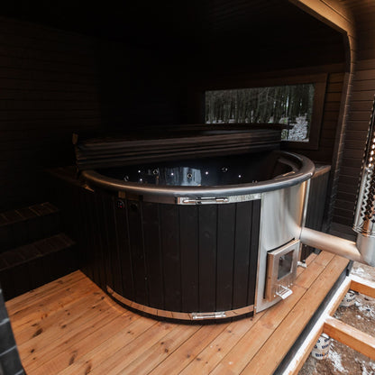 Halo Saunas Sanctuary 2 in 1 Spa Hot Tub & Sauna Combo - Nuovo Luxury - Outdoor Sauna
