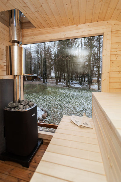 Halo Saunas Sanctuary 2 in 1 Spa Hot Tub & Sauna Combo - Nuovo Luxury - Outdoor Sauna