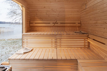 Halo Saunas Sanctuary 2 in 1 Spa Hot Tub & Sauna Combo - Nuovo Luxury - Outdoor Sauna