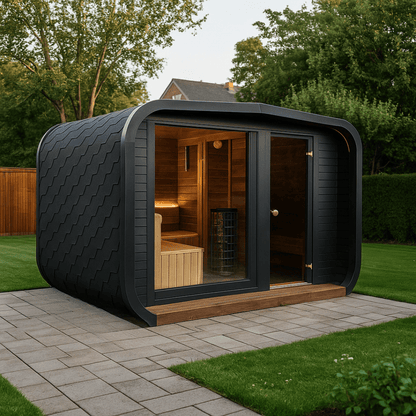 Halo Saunas Sanctuary V2 Thermo - wood Outdoor Sauna Insulated (50mm PAROC) - Nuovo Luxury - Outdoor Sauna